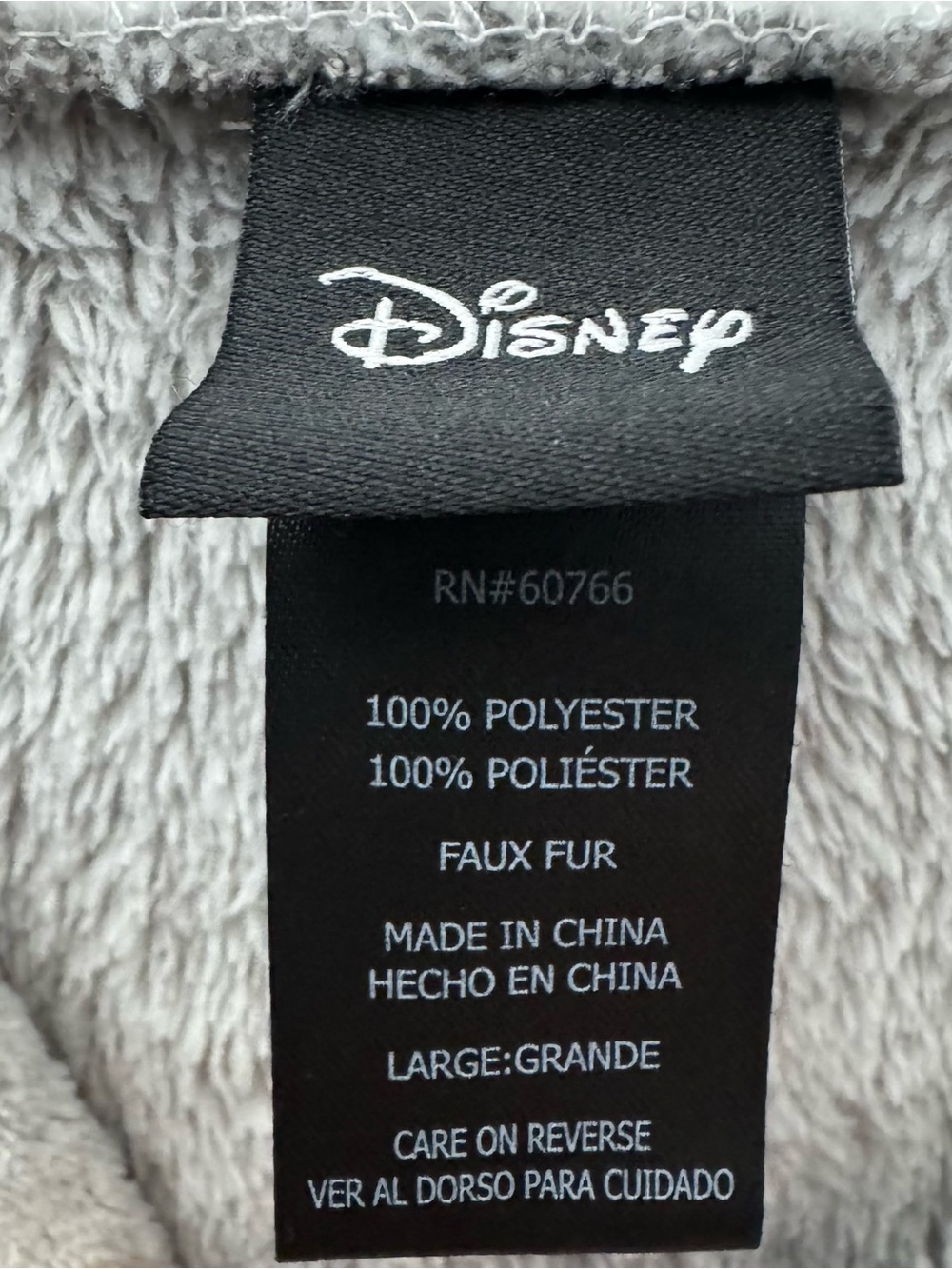 Disney Mickey Mouse Plush Hoodie Dress Cozy Lounge L - Picture 5 of 9